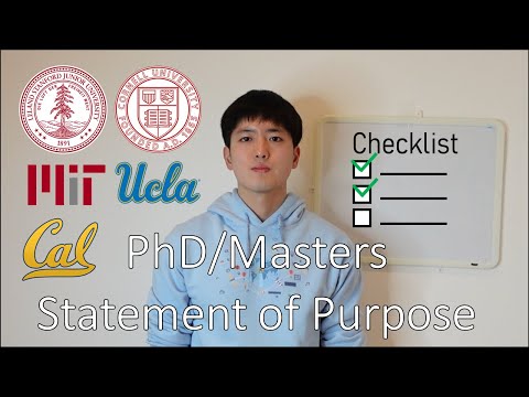 Tips for Writing PhD or Masters Statement of Purpose | Grad School App Advice