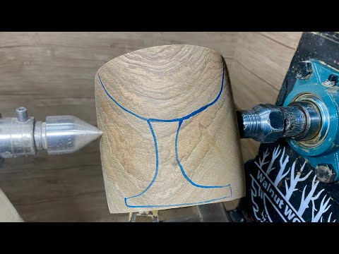 Woodturning: Carving a Giant Wooden Goblet