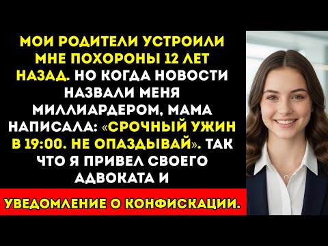 Мои родители объявили меня мёртвой, 12 лет тишины. Но когда я вошла в список Fortune 500, мама