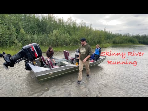 Skinny River Running in Alaska