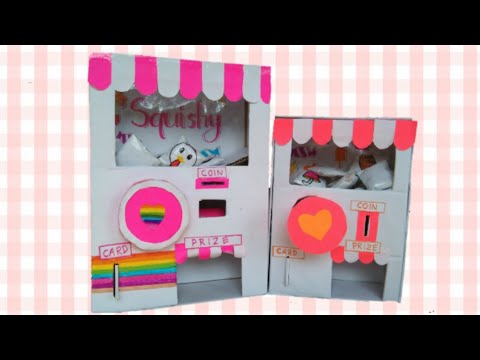 Cara membuat mesin jualan squishy dari kardus