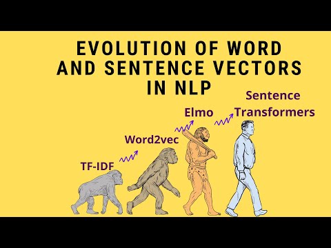 Evolution of Word Vectors in NLP : TF-IDF, Word2vec, ELMO, Sentence Transformers etc