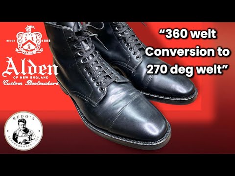 Upgrade Your Style Game With Alden Shell Boots - 360 To 270 Welt Transformation!