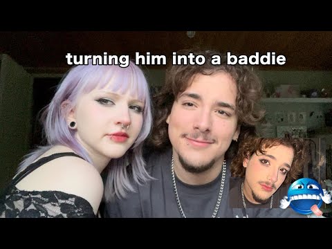 doing my boyfriends makeup but im a catfish 😝