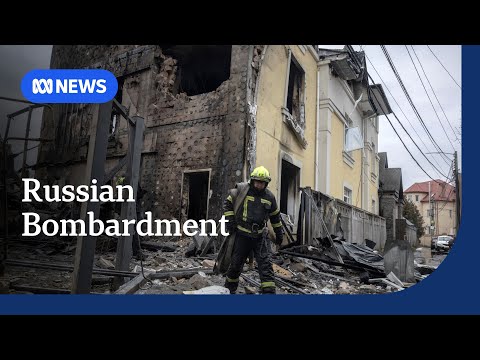 Russia bombards Kyiv ahead of Trump-Zelenskyy meeting | ABC NEWS