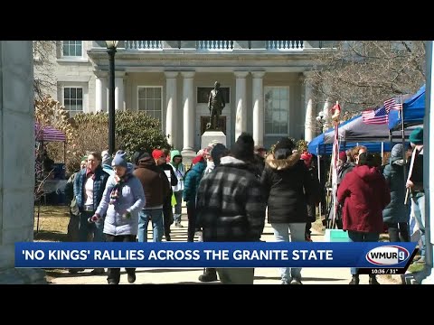 Thousands rally at NH State House for 'No Kings' protest