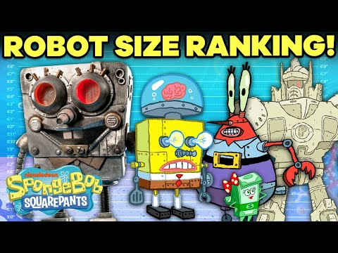 Bikini Bottom ROBOTS + MECHS Ranked by Size! 🤖😱 | SpongeBob