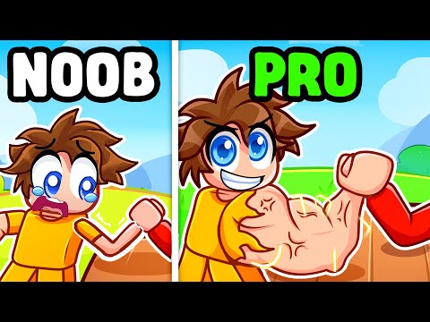 I Went NOOB to PRO in Roblox Arm Wrestling Simulator…