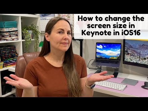 HOW TO CHANGE THE SCREEN SIZE IN KEYNOTE IN iOS16 ON AN iPAD