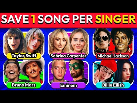 SAVE ONE SONG PER SINGERS AND BANDS 🎵 Music Quiz