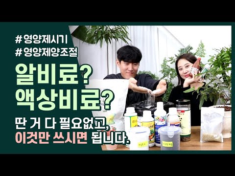 이것만 있으면 우리집 식물, 잘 키워낼 수 있다?! 🤔 식물전문가가 추천하는 필수 요소 영양제! ✨ 액상비료? 알비료? 어떤 걸 쓰는 게 좋나요?