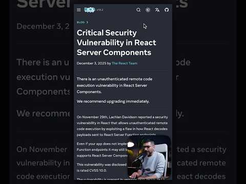 React security update