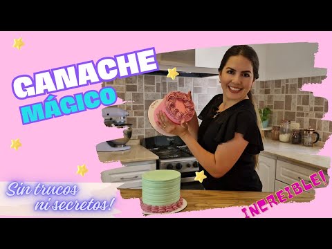 Famoso Ganache MÁGICO! Sedoso, cremoso y super resistente! puedes tocar aun a temperatura ambiente!💥