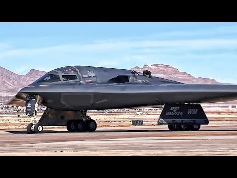 B-2 Bomber Flight Operations At Nellis AFB