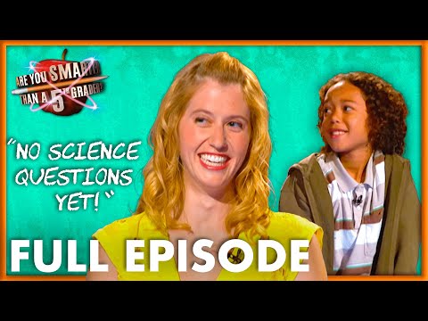 Ph.D. Student Takes On The 5th Graders | Are You Smarter Than A 5th Grader? | Full Episode | S02E17