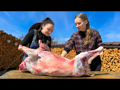 This Pilaf Recipe Baked Inside a Whole LAMB Amazed us with its taste!