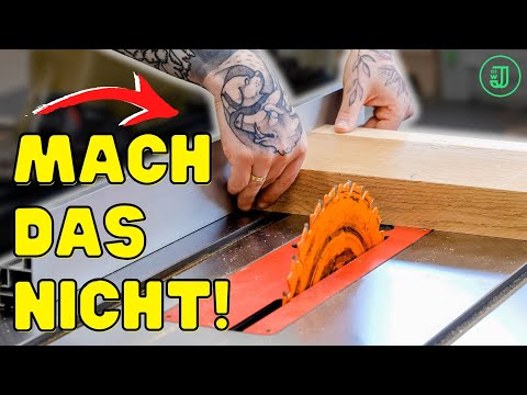 THESE are the BIGGEST TABLE SAW MISTAKES! | Using a table saw correctly | Jonas Winkler