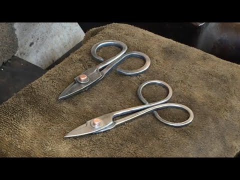Forge Simple Scissors from Old Bearings - GS Tongs