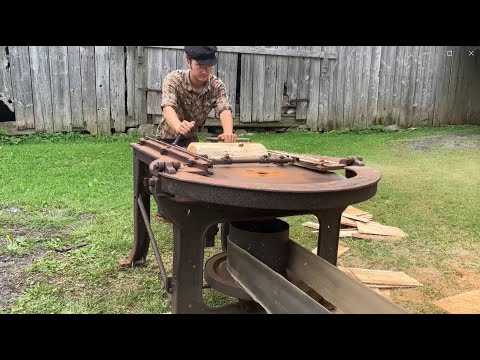 First Run of a Horizontal Shingle Saw