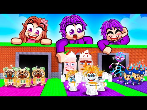 I used MAX LUCK on 3 ROWS in REAL Steal a Brainrot