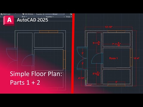 Create a Simple Floor Plan - AutoCAD 2025 (Full Video!)