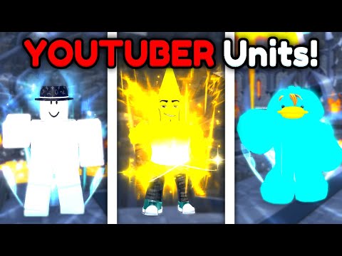 I Made CUSTOM YOUTUBER UNITS.. (Toilet Tower Defense)