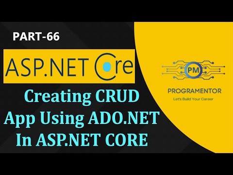 66 | Creating CRUD Application Using ADO.NET In ASP.NET Core | CRUD | ASP.NET Core (Hindi/Urdu)
