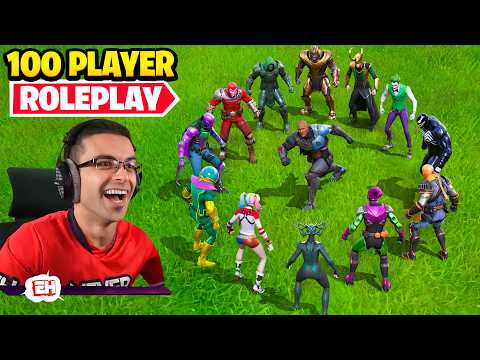 🔴 100 Player Fortnite Roleplay!