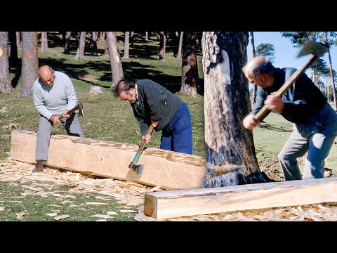 AXERS AND SAWMILLERS of wood. This was how the trades of transforming logs into boards were