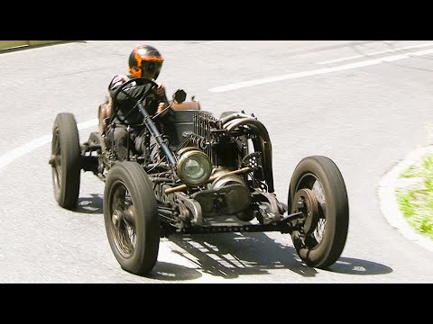 Probably Switzerland's CRAZIEST Car with 6.1L AIRCRAFT Engine - Startup, Drive