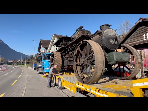 The Ottomeyer steam plow from Rheinmetall. A Swiss steam fairytale begins.
