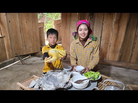 highland life, harvesting grapefruit and oranges to sell, cooking and boiling chicken to enjoy.