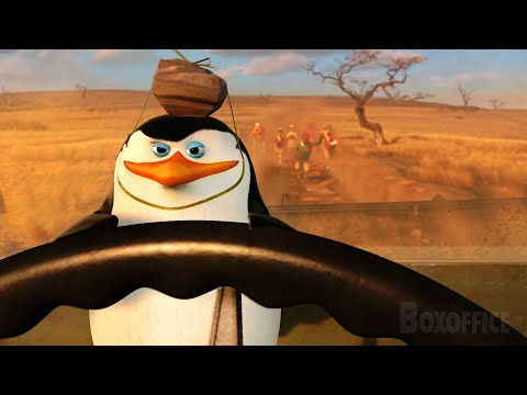 The Penguins Best Moments from Madagascar 2 🌀 4K