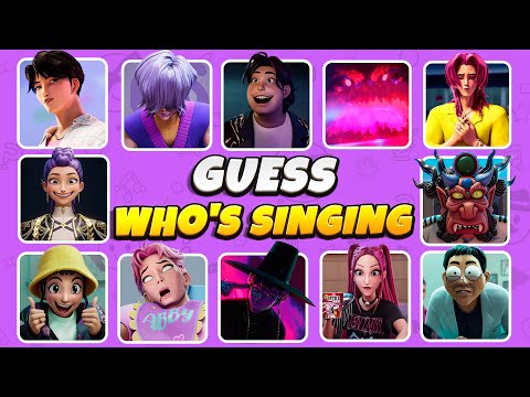 Guess KPop Demon Hunters Movie Characters 2025 By Song & Voice Rumi, Saja Boys 🎬😈🔥| music quiz
