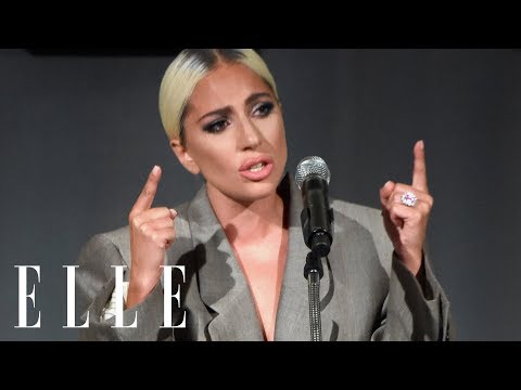 Lady Gaga's Emotional Speech on Surviving Sexual Assault and Mental Health | ELLE