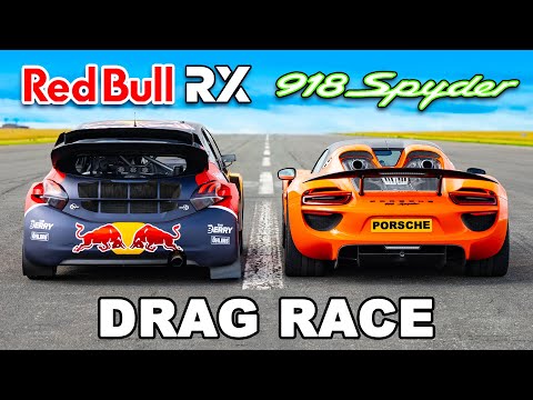 Porsche Hypercar v Red Bull Rallycross: DRAG RACE