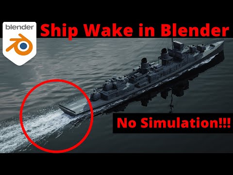 How to make a Ship Wake in Blender | Tutorial