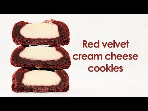Sub) 이건 맛없을수가 없다..❤🍪레드벨벳 크림치즈 쿠키Red Velvet Cream Cheese Cookies｜ 자도르