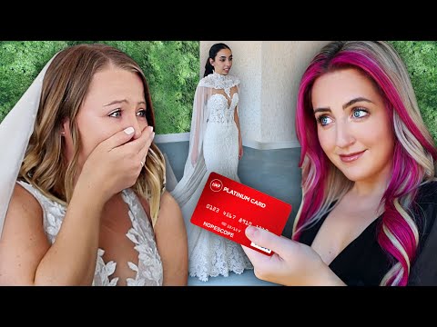 I Surprised Brides with their DREAM Wedding Dress *unlimited budget*