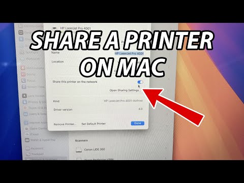 How to Share a Printer on a Mac Computer