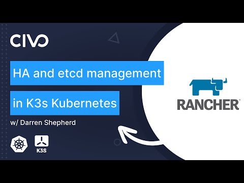 High Availability K3s Kubernetes & etcd management