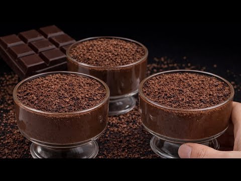 🍫 Cremige Schokoladenmousse in 5 Minuten! Einfaches Dessert ohne Backen