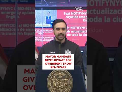 Mayor Mamdani gives update for overnight snow removals