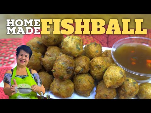 Homemade FISHBALLS using Blue Mackerel Scad or Galunggong in Filipino