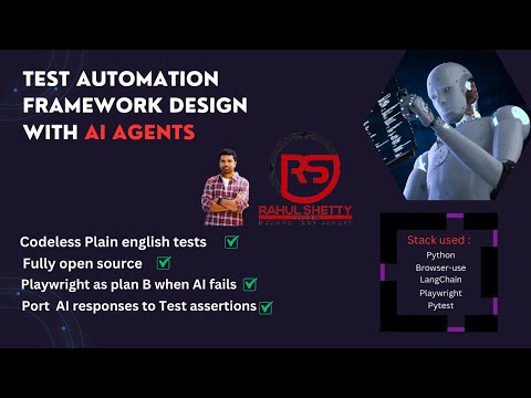 AI Driven Open Source Test Automation Framework with AI Agents -(Browser-use-Codeless-Playwright)