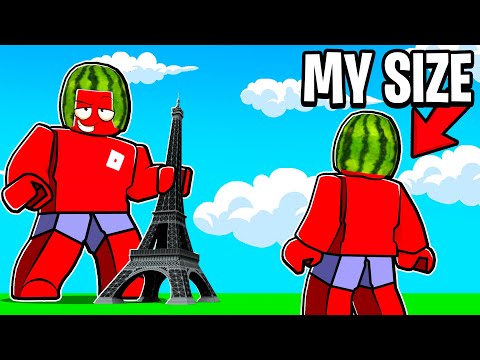 IMPOSSIBLE SIZE In Roblox How Big Will You Get