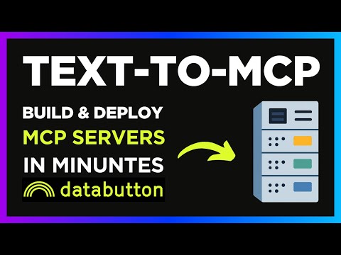 Text-to-MCP Servers with Databutton