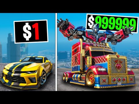 $1 to $1,000,000 Transformers on GTA 5 RP