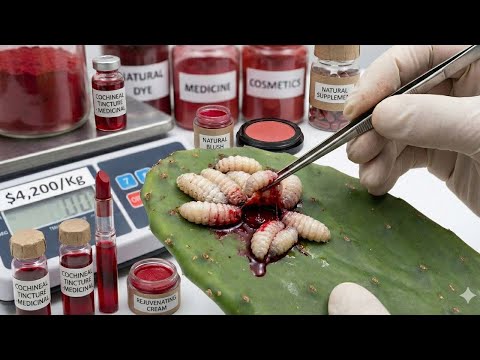 Inside the Cochineal Insect Factory: From Cactus Bugs to $4,200/Kg Natural Dye, Medicine & Cosmetics