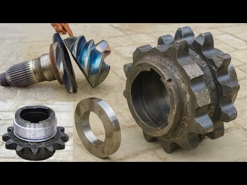 Reborn Precision – Damaged Pinion and Double Chain Sprocket Restored to Perfect Working Condition